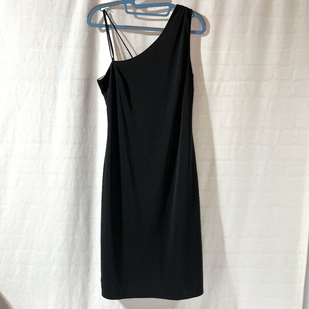 Women's Express Little Black Dress One Shoulder Formal Party Fun, Size 7/8
